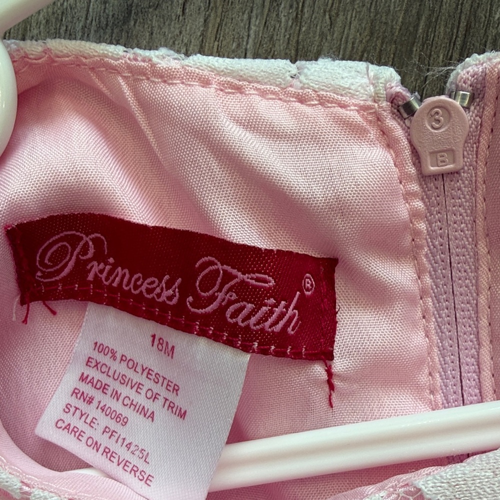 Princess Faith Pink Toddler Formal Dress - Picture 2 of 2